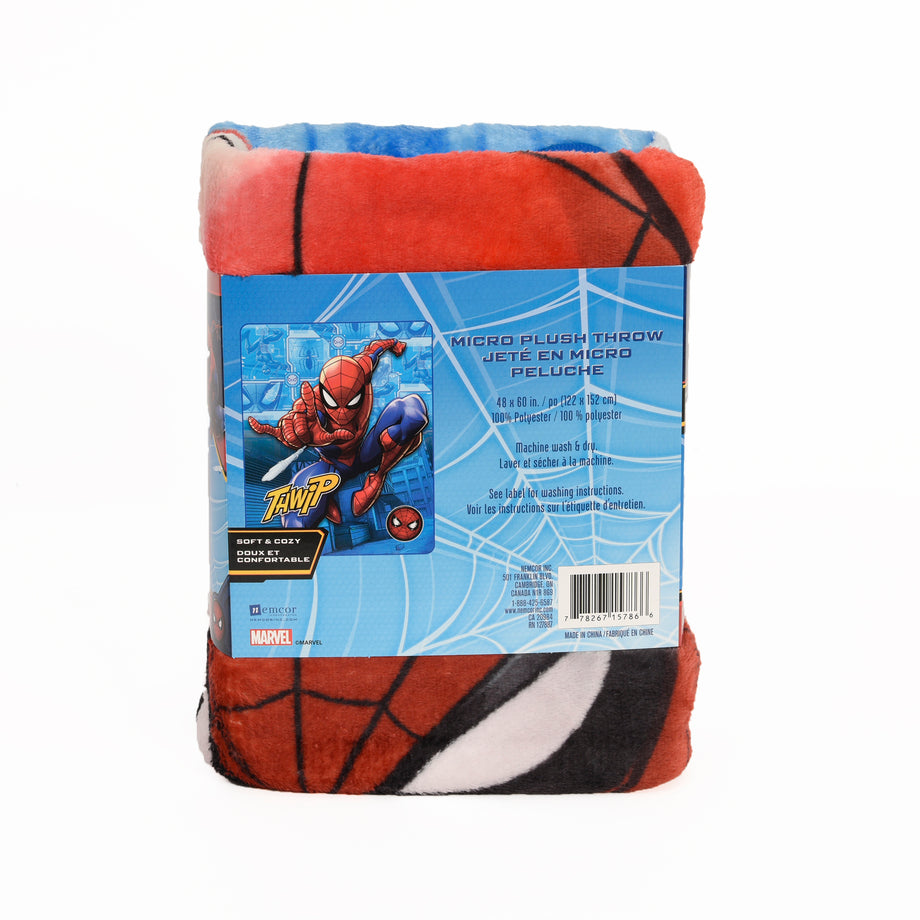 Marvel Spider-Man Micro Plush Throw, 50