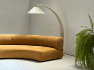 Mustard Curved Sofa - One section left