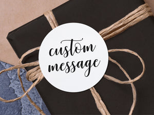 Custom stickers in our popular font for your party favours