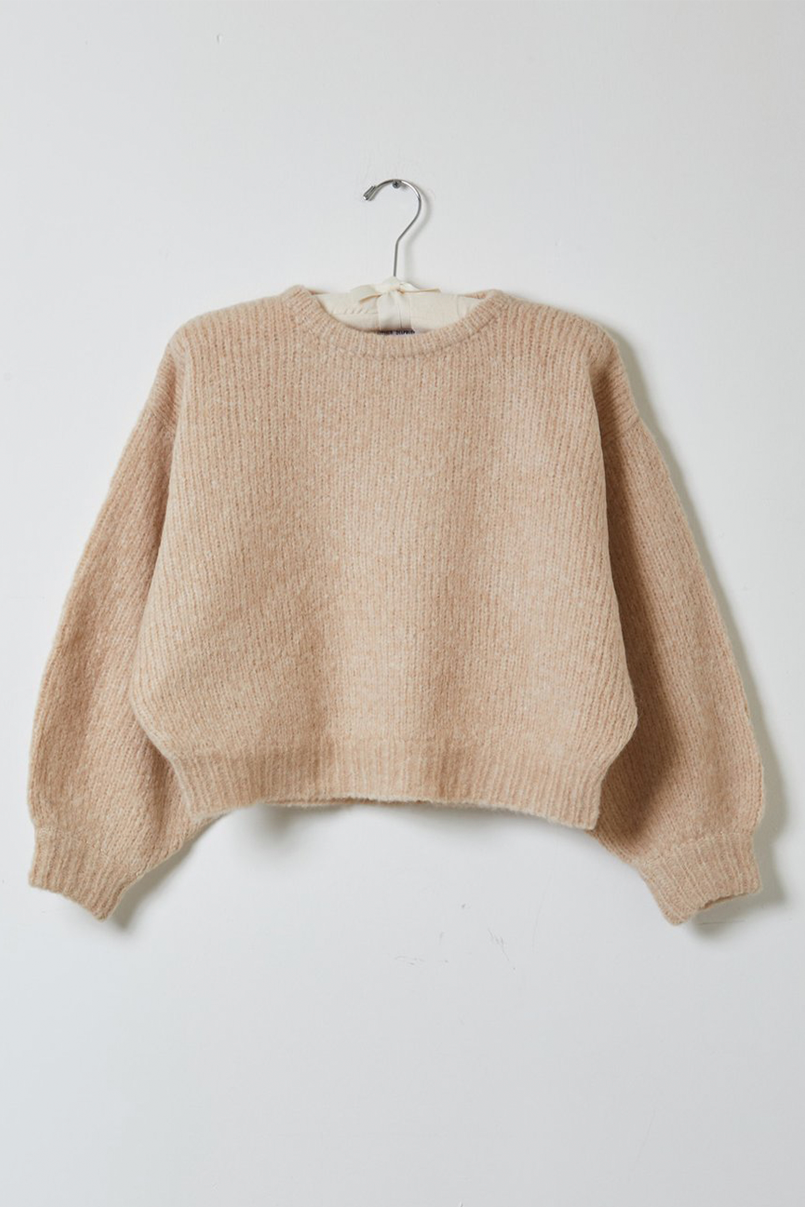 Atelier Delphine Balloon Sleeve Sweater in Grain