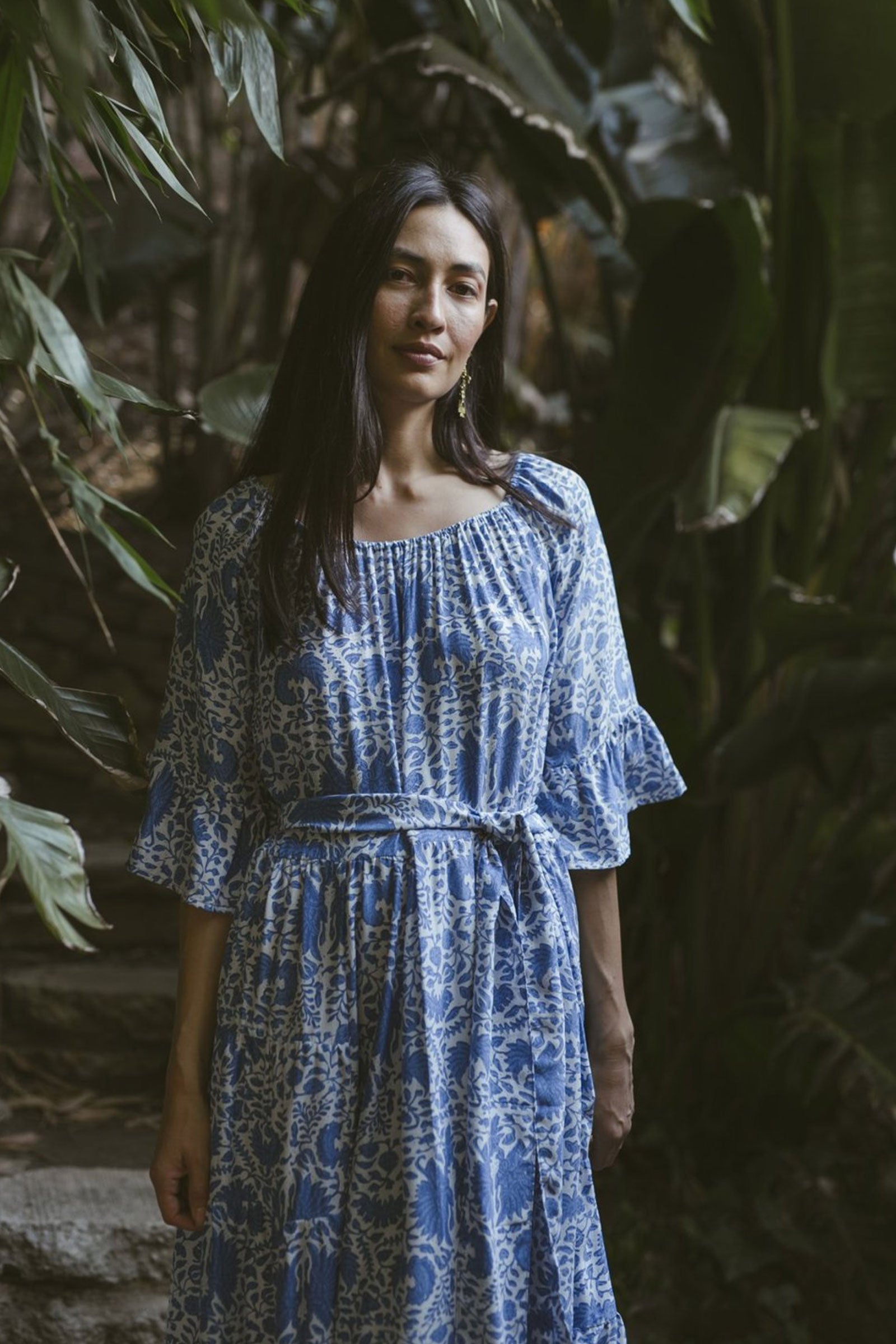 Natalie Martin Mesa Maxi in Geranium Print Sapphire