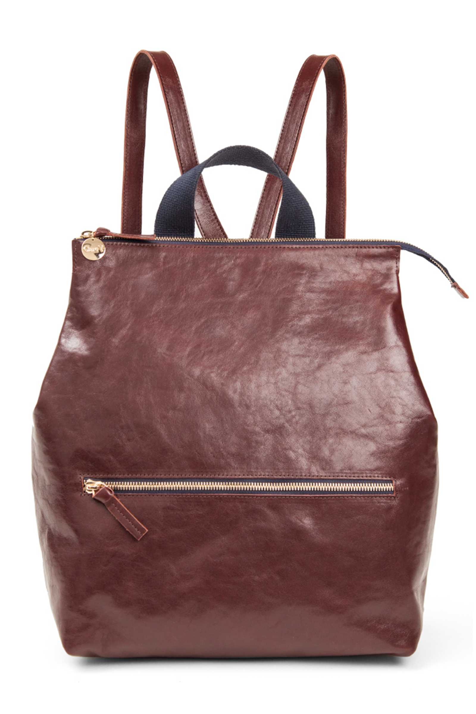 Clare Vivier Remi Backpack in Walnut Lightweight Rustic