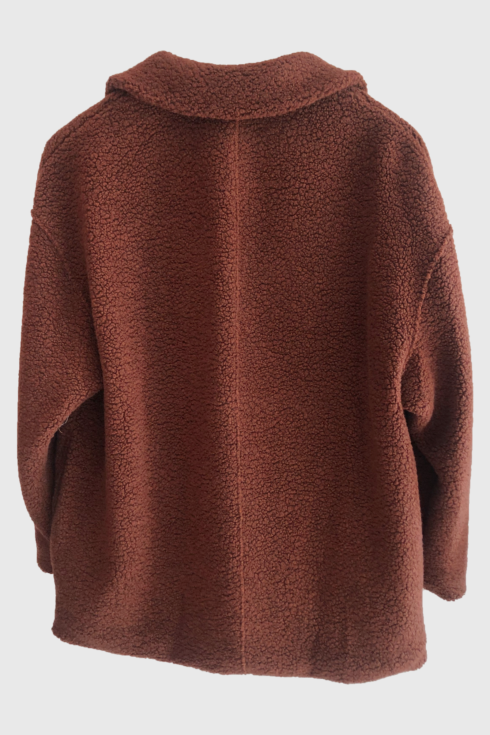 Harris Wharf Dropped Shoulder Boucle Jacket in Caramel