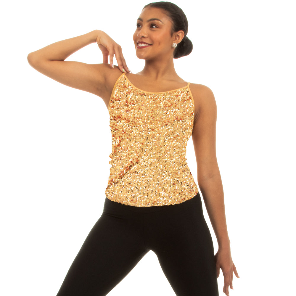 Alexandra Youth Sequin Camisole Tank - Just For Kix - Just For Kix