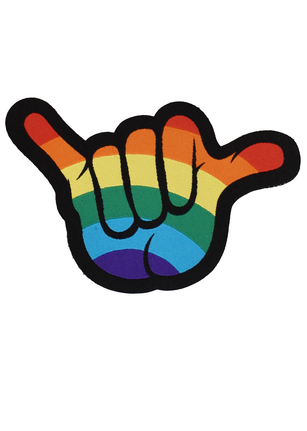 'Rainbow Shaka' Woven Patch -VELCRO