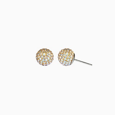 Sparkle Ball Stud Earrings 10MM - Shimmer