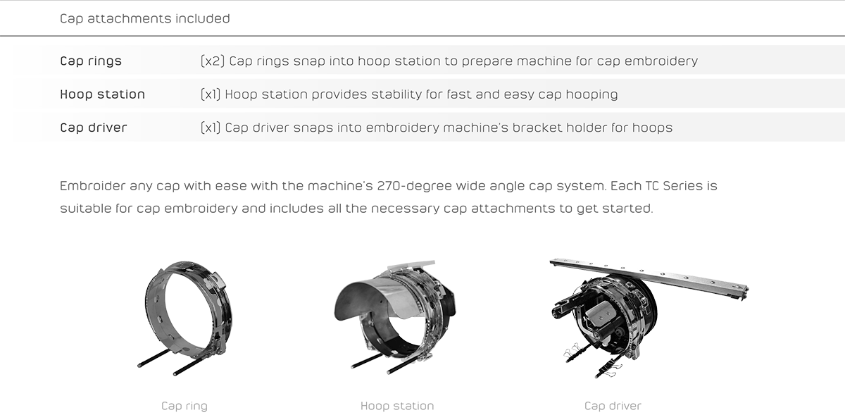 Hoops & Caps Attachments