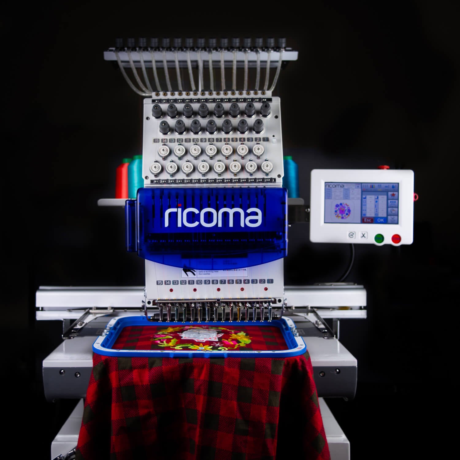 Ricoma Single Head Commercial Embroidery Machine – Direct Sewing