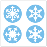 Incentive Stickers - Snowflake (Pack of 1728) | Creative Shapes Etc.