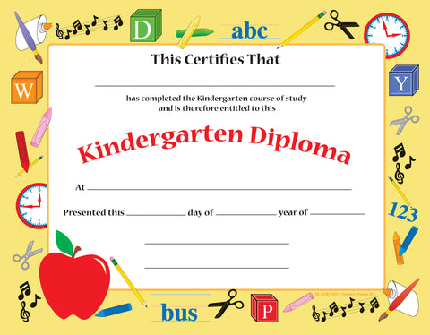 recognition certificate kindergarten diploma stock photo cliches on