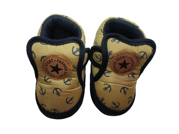 Dazzle baby musical shoes, Brown soft 