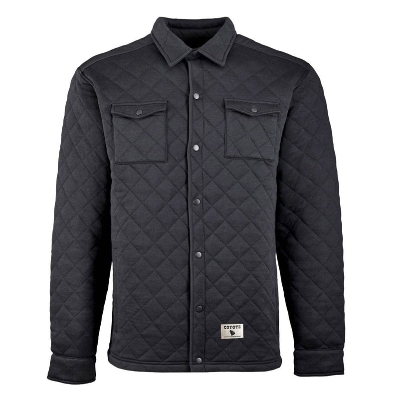 Quilted Shirt Jacket Black – Coyote Provisions