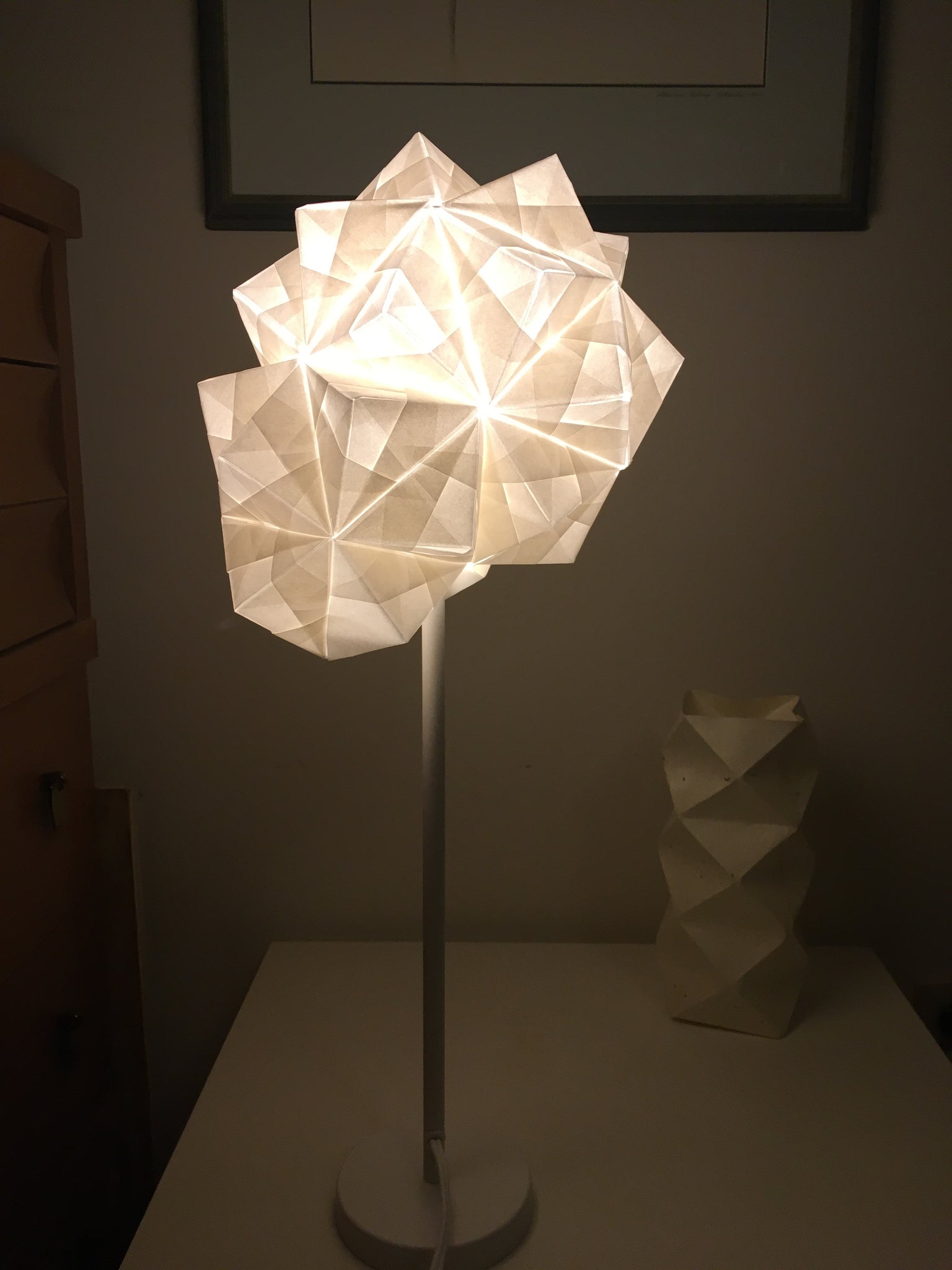 origami table lamp