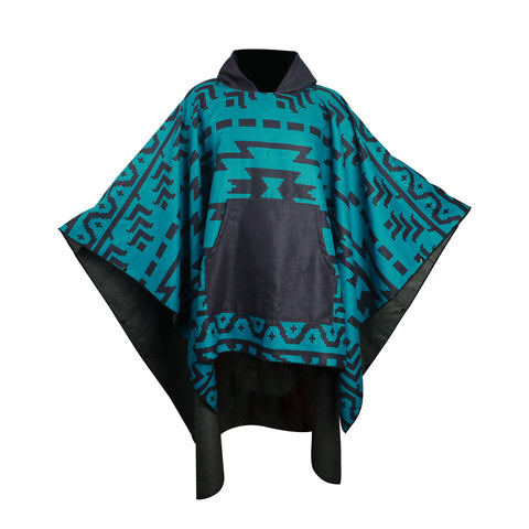 Hooded beach towel with pockets