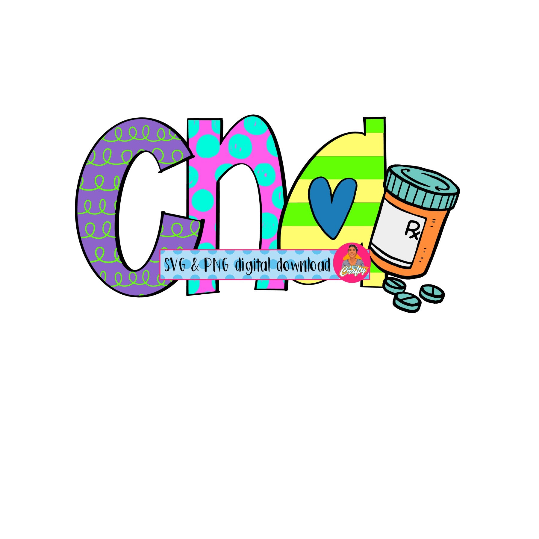 Cna Nursing Hospital Medical Prescription Essential Svg Png Sublimatio