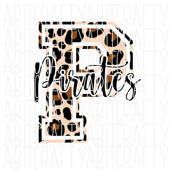 Pirates Pride Round Vintage SVG DXF JPG PNG EPS | School Team Spirit | Team  Shirt Sublimation