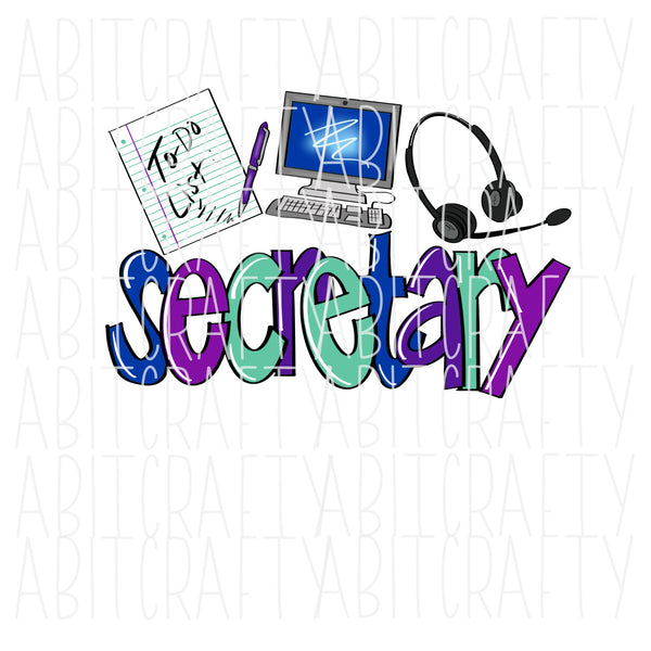 school secretary clipart