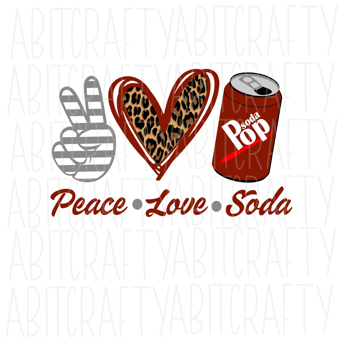 Download Peace, Love, Soda Pop svg, png, sublimation, digital ...