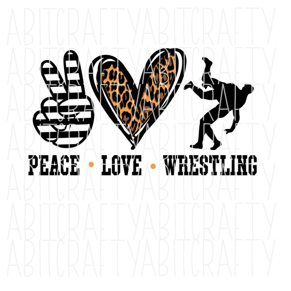 Download Peace Love Wrestling Svg Png Sublimation Digital Download Cricut