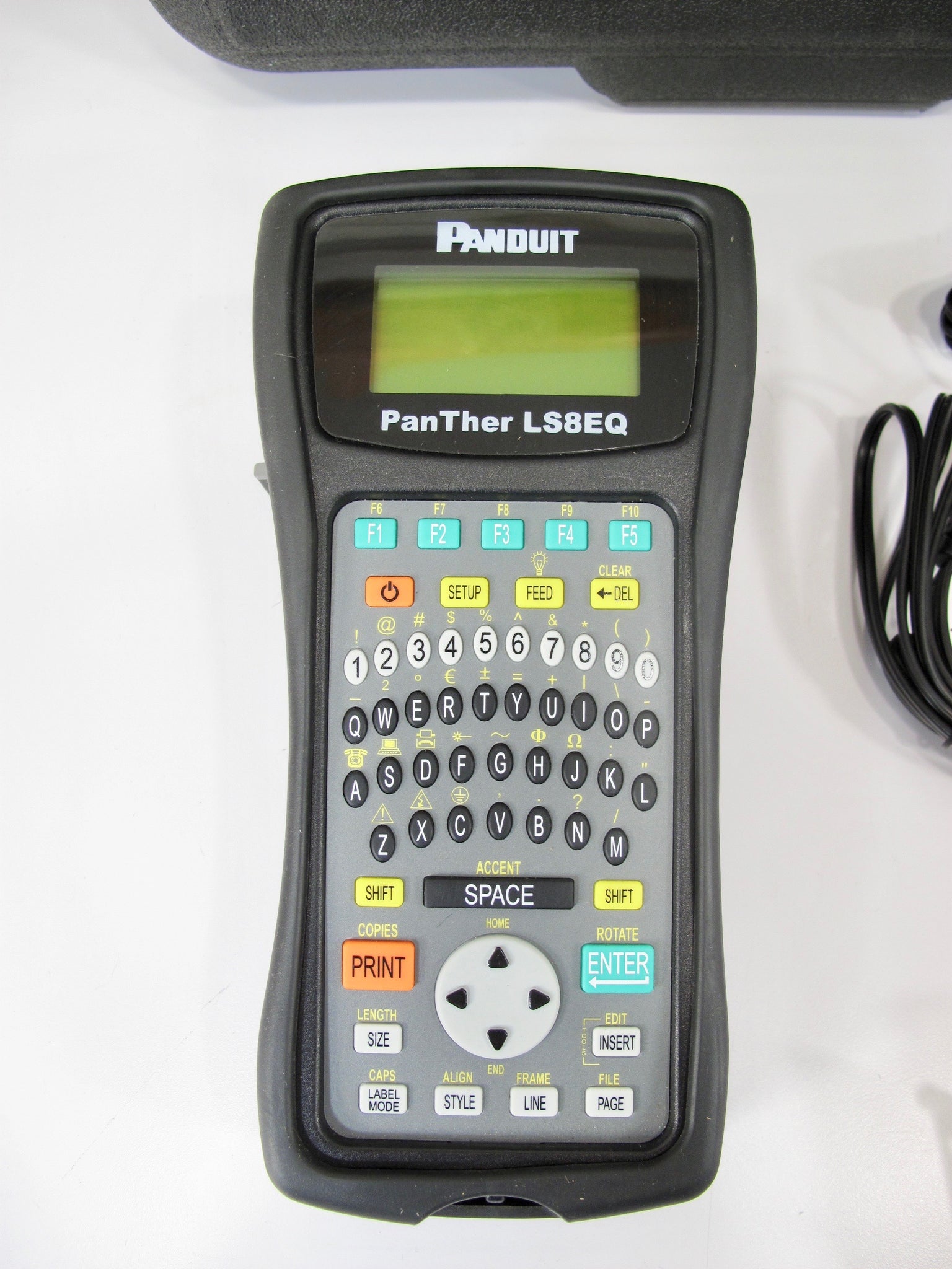 Panduit Panther Ls8eq Handheld Portable Thermal Transfer Label Printer 8014