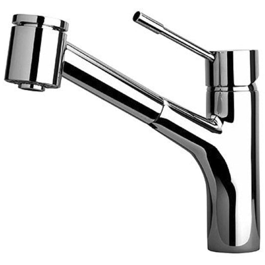 LATOSCANA Elba Single Handle Pull-Out Kitchen Faucet With 2 Function Sprayer (Stream/Spray), Chrome - 78CR576 - Manor House Sinks