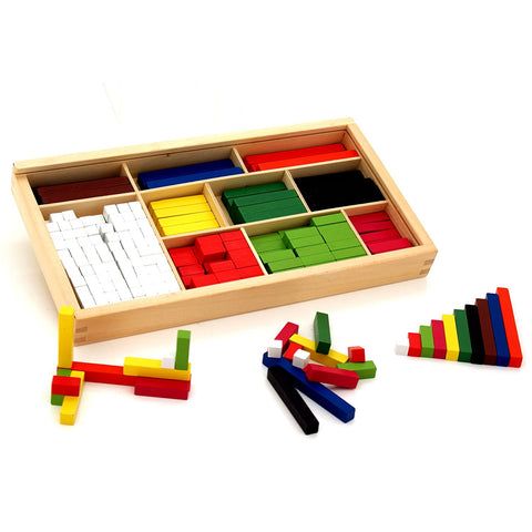 Wooden Maths Blocks (Cuisenaire Rods) 308pc – PlayingandLearning.co.za