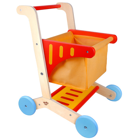 childrens wooden trolley cart