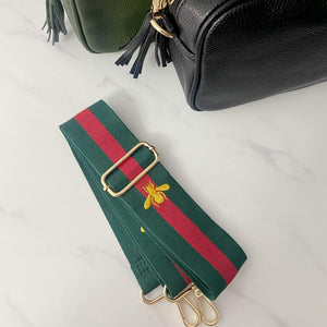 gucci bag strap with bee