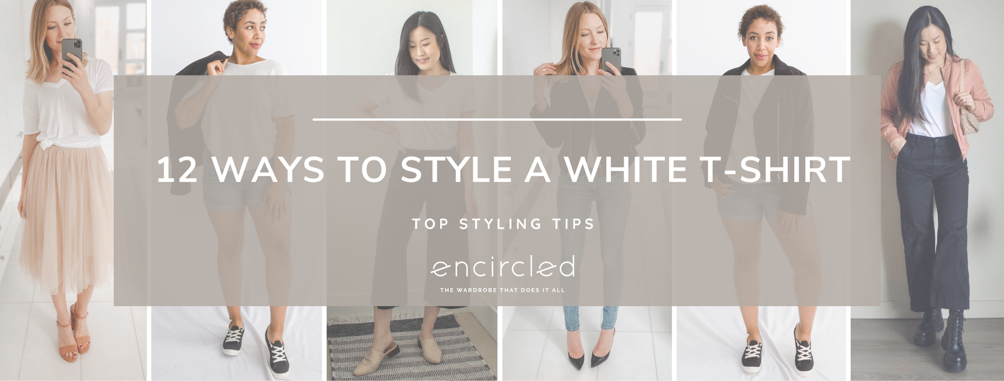 12 Ways to Style a White T-Shirt