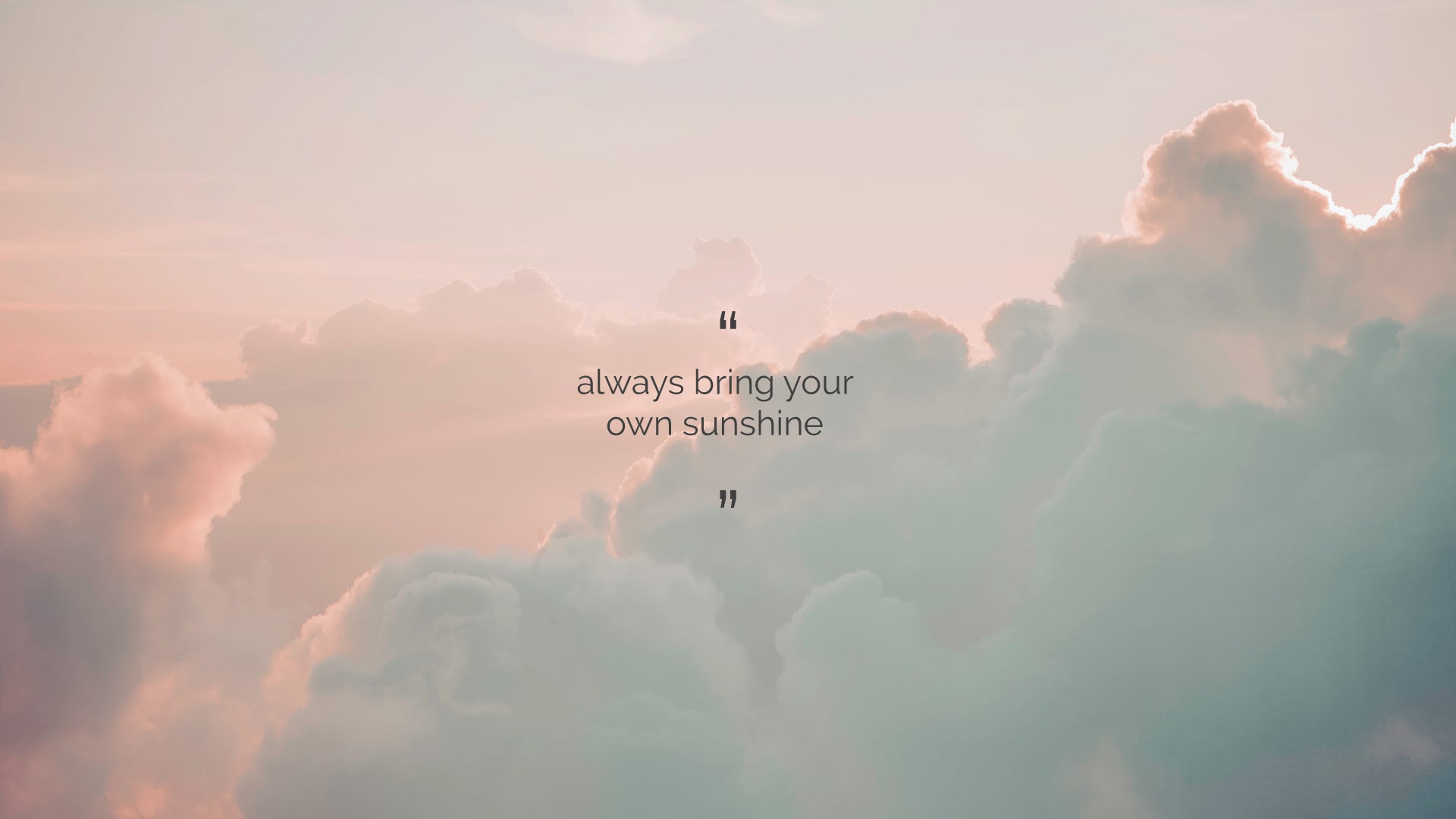 always bring your own sunshine. uplifting quotes desktop backgrounds with april 2020 calendar