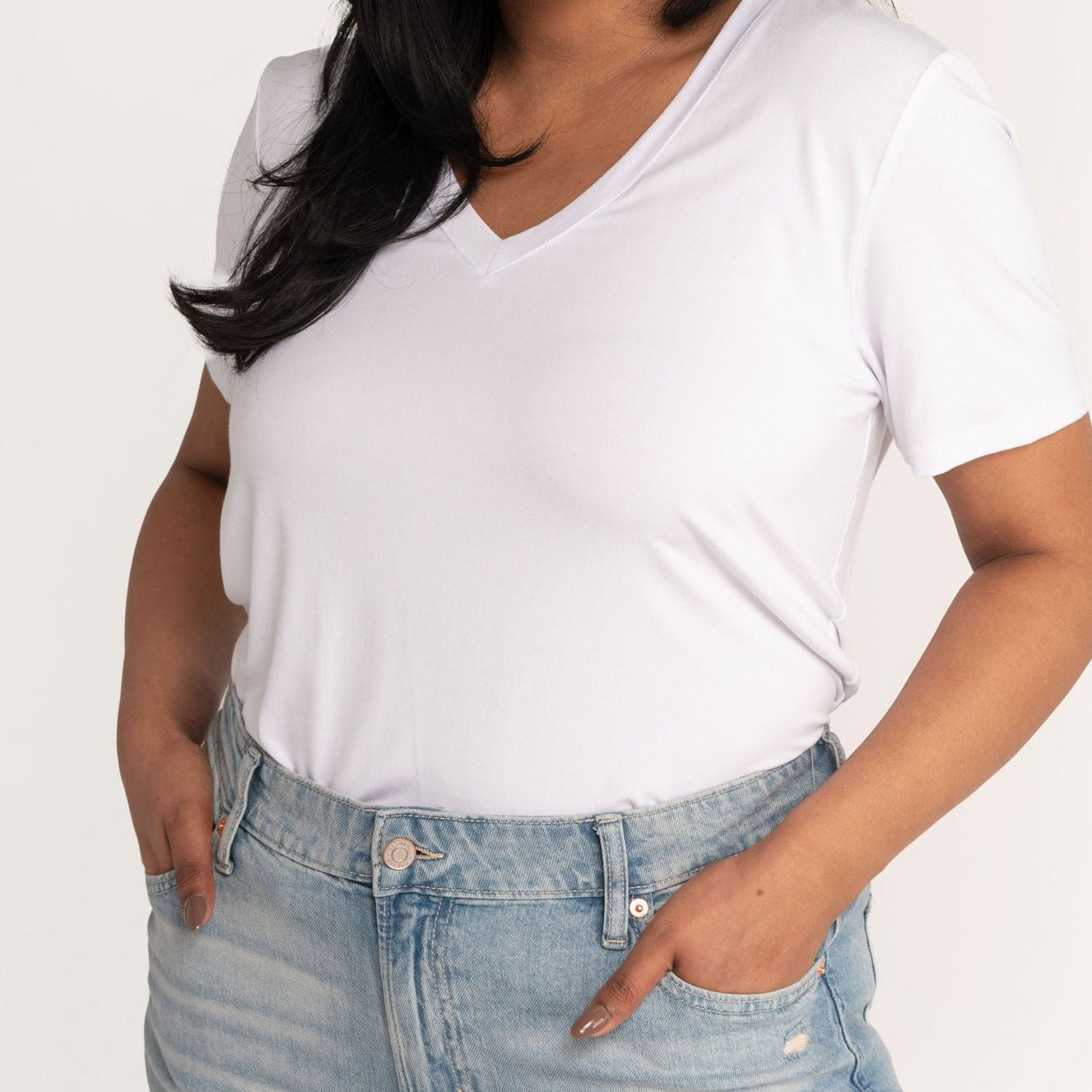 Women's Connect T-Shirt - White (Size: L)