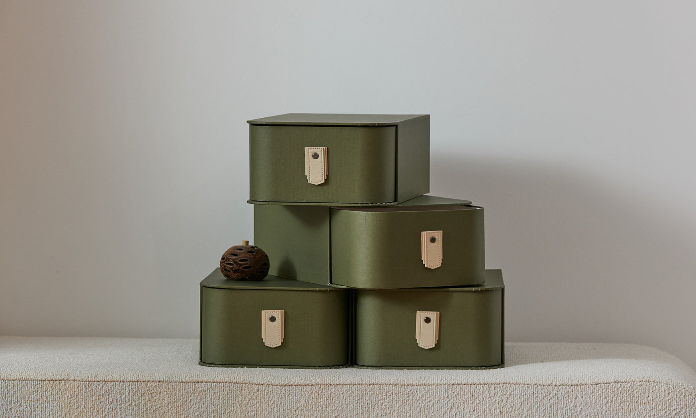 Milan Shoe Box - Olive