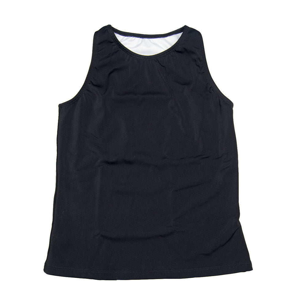 The Flatsea - Full Compression Swim Tank in Black - Butch Basix