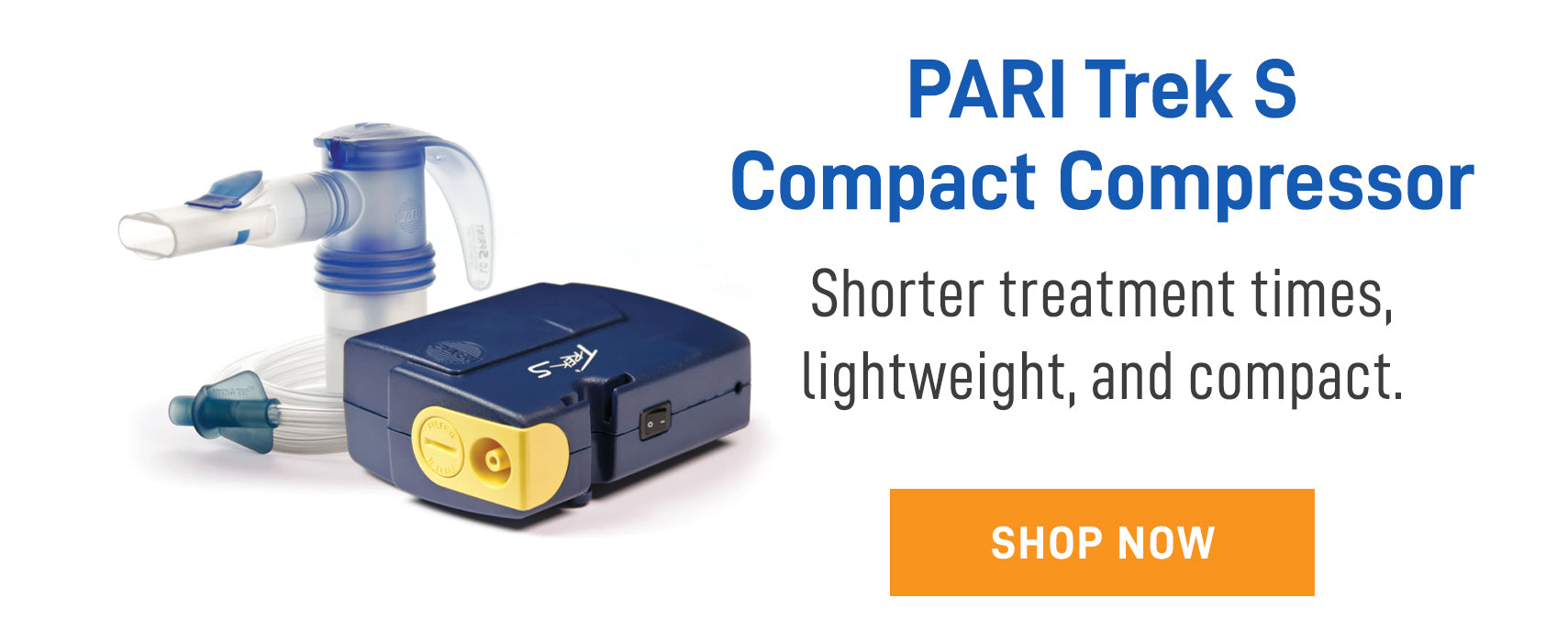 Pari Trek portable nebulizer. Our top selling piston compressor.