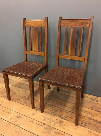 Arts & Crafts dining chairs