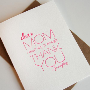 Mom Thanks Card