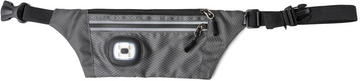 Night Scope Sling Bag With Reflective Zippers - Glacier Grey