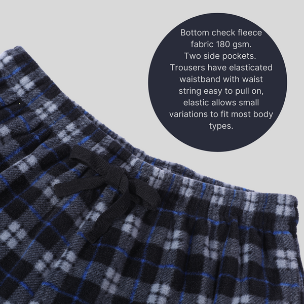 Pyjama Sets - Men's Long Sleeve Luxury Thermal Fleece PJs