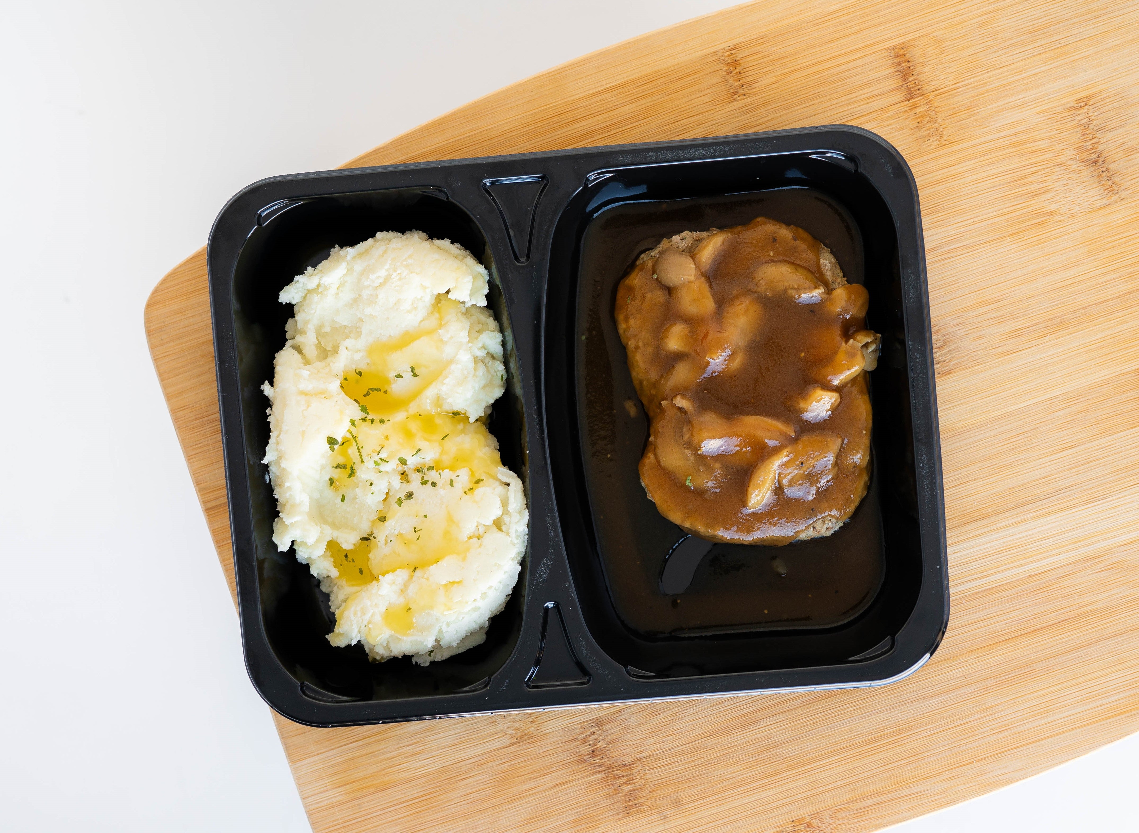 Salisbury Steak with Mashed Potatoes