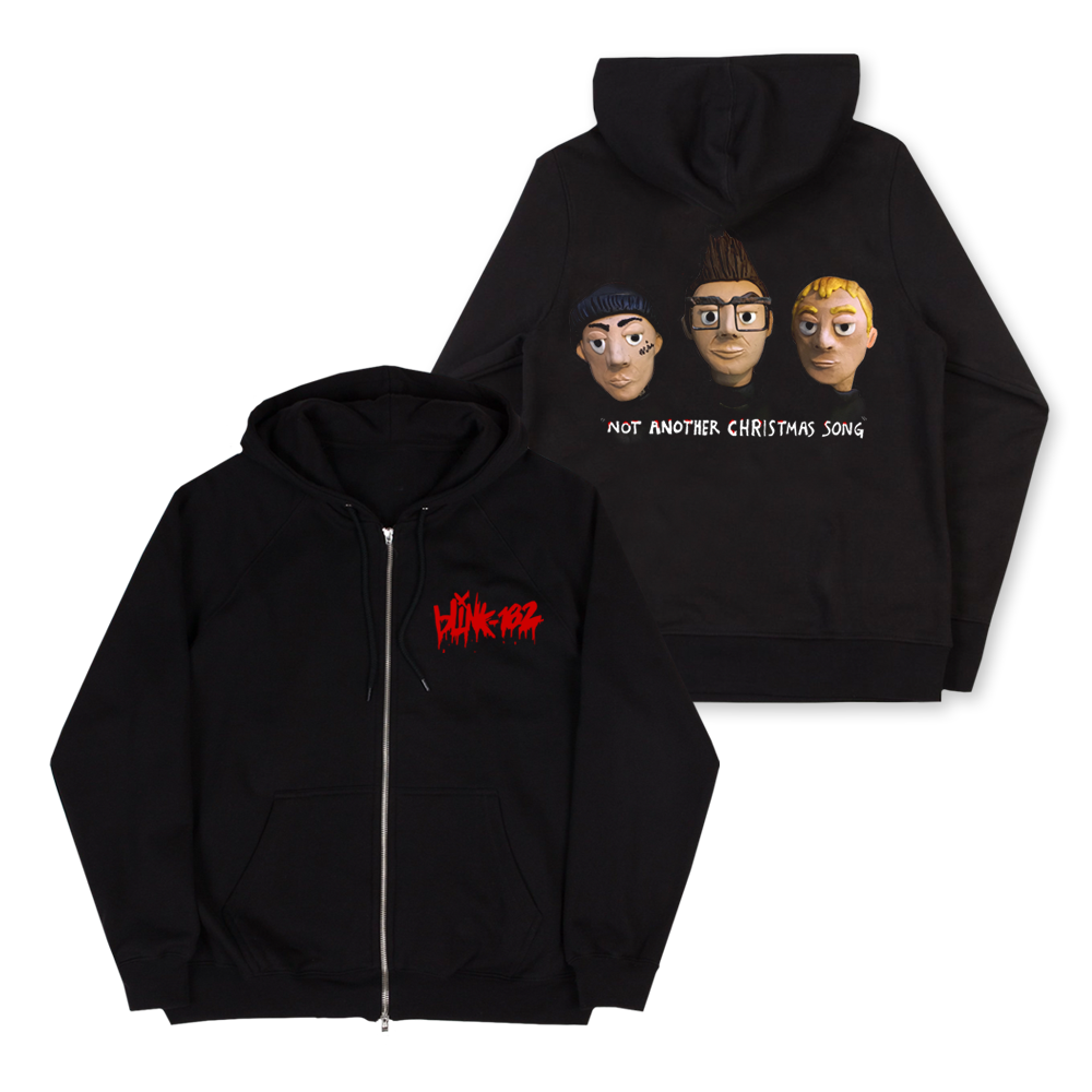 blink 182 zip up hoodie