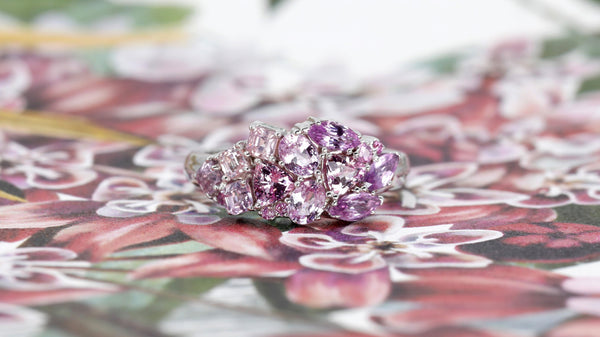 Pink Avalanche Sapphire Multi Cut Gemstone by Bena Jewelry