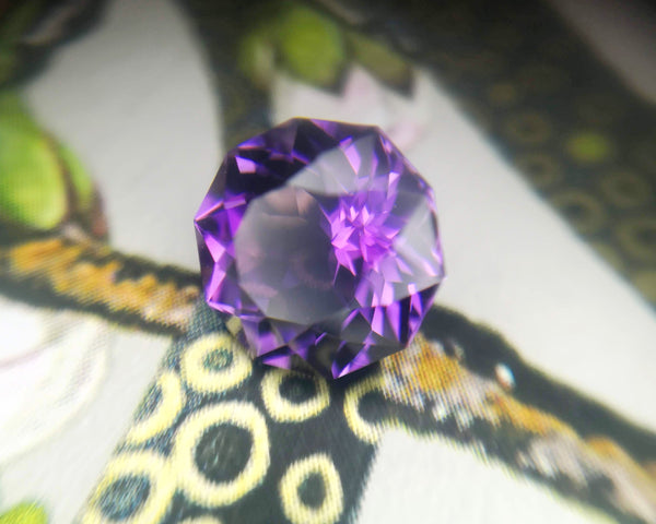 Round Fancy Shape Amethyst Purple Gemstone By Bena Jewelry Edgy Canadian Designer