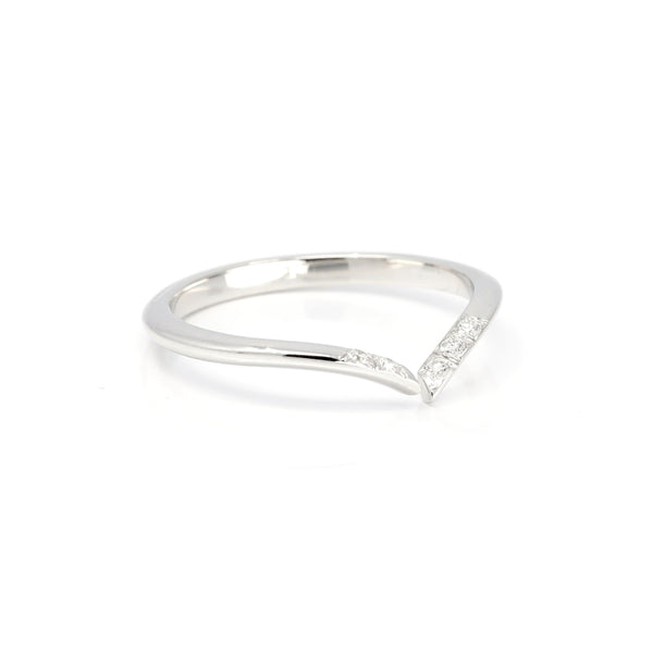 Open Diamond White Gold Kink Ring By Bena Jewelry Montreal