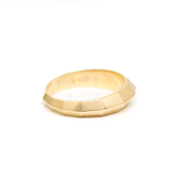 men gold ring bena jewelry custom made in montreal on white background