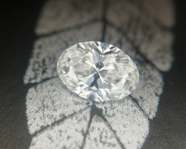 Oval Shape Lab Grown Diamond Custom Bridal Ring Bena Jewelry Montreal