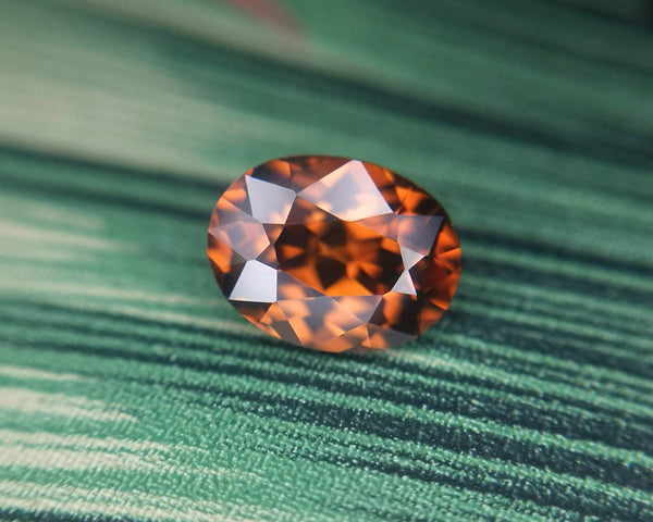 Orange Pumpkin Natural Zircon Bena Jewelry Gemstone