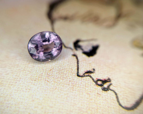 Oval Shape Purple Spinel Loose Gemstone Bena Jewelry Montreal