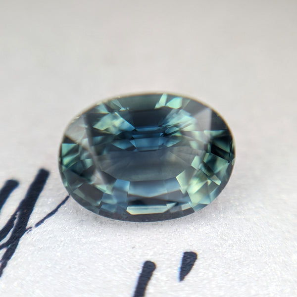 Teal Sapphire Oval Shape Gemstone by Bena Jewelry Designer Montreal Ruby Mardi Jewelry Store
