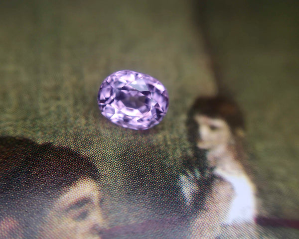 Purple Sapphire Oval Shape Gemstone by Bena Jewelry Montreal
