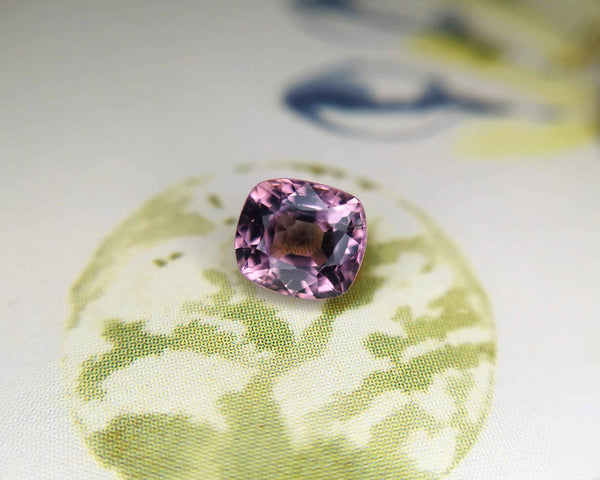 Purple Spinel Cuhion Gemstone Bena Jewelry Custom Made Design Montreal